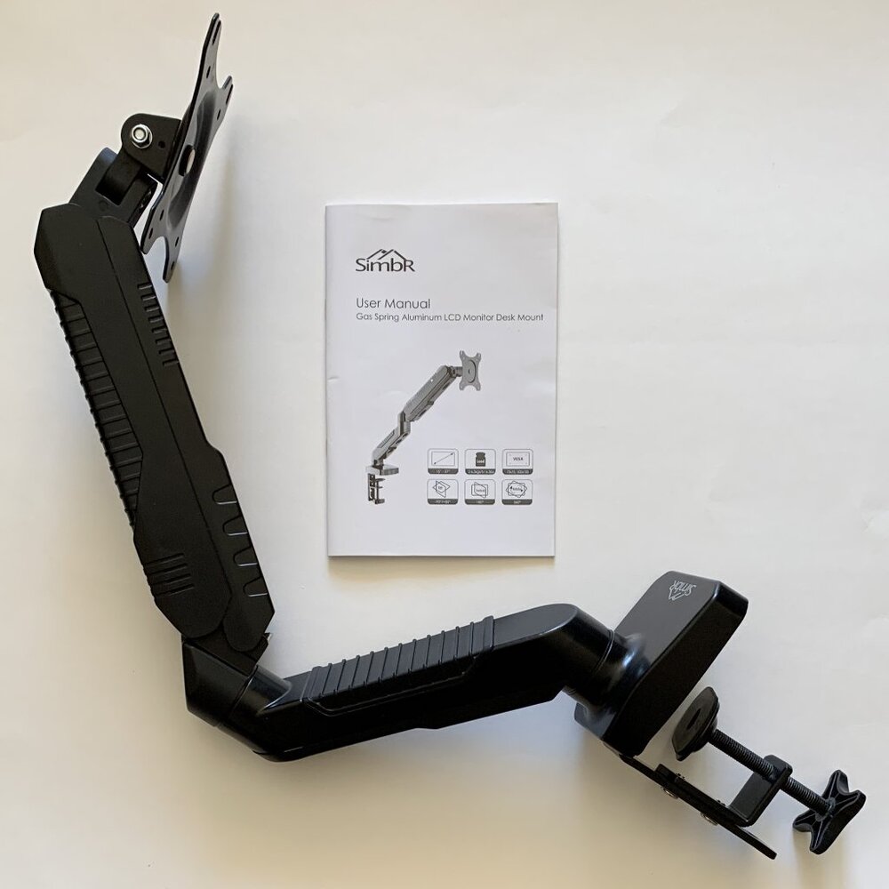 SIMBR Monitor Arm Desk Mount Stand for 15"- 27" LCD Screen 6kg/13lbs Max Weight